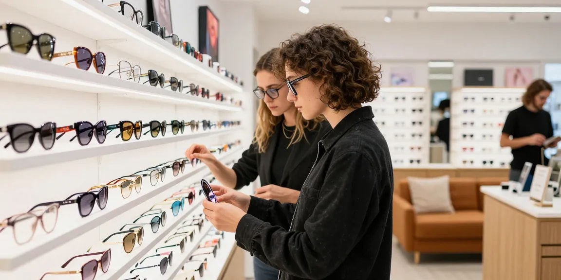 Ótica FAGLUX com lentes de contato, variedades de óculos e atendimento personalizado