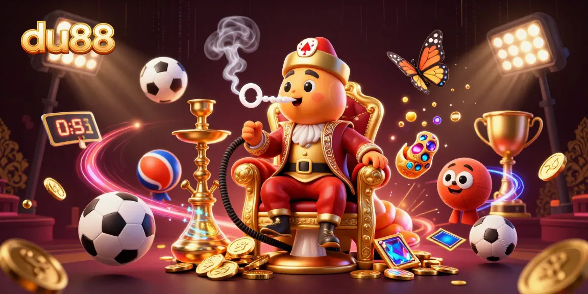 Place bets on du88 with engaging sports-themed casino graphics and vibrant 3D art.