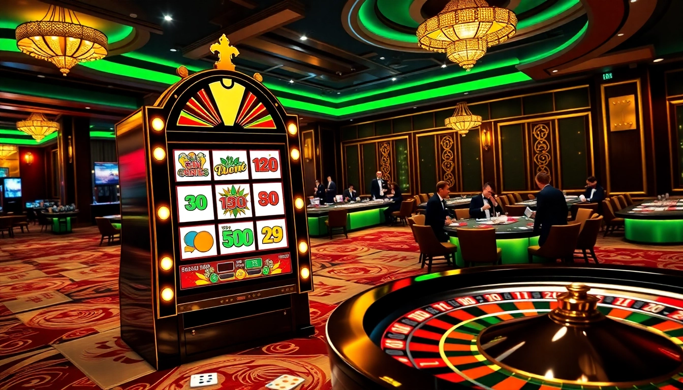 Play the exciting nổ hũ one88 slot machine at a luxurious casino filled with vibrant gaming action.