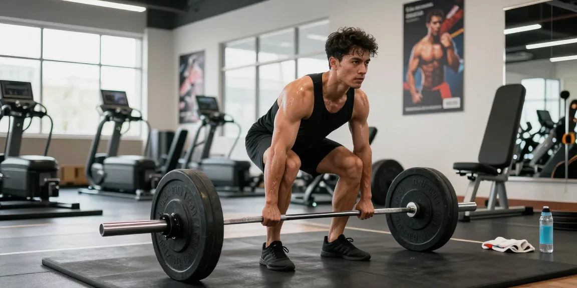 Steroide Boutique - Individual lifting weights in a bright gym showcasing dedication to fitness.