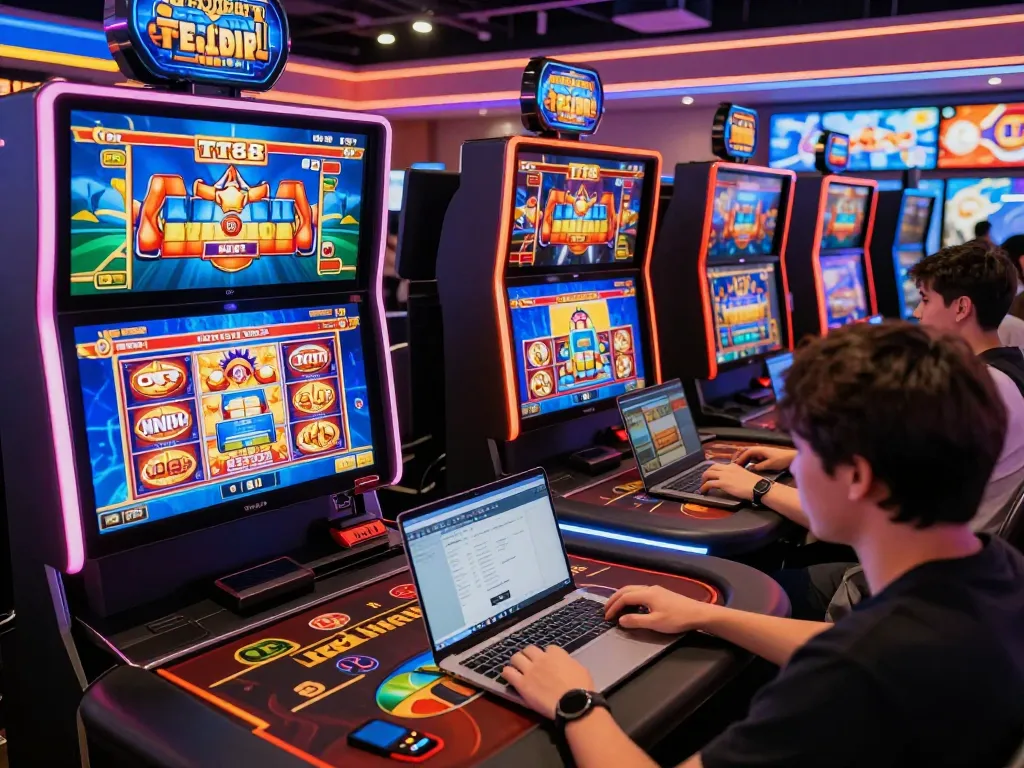 TT88 online gaming experience with players enjoying diverse games in a vibrant atmosphere.