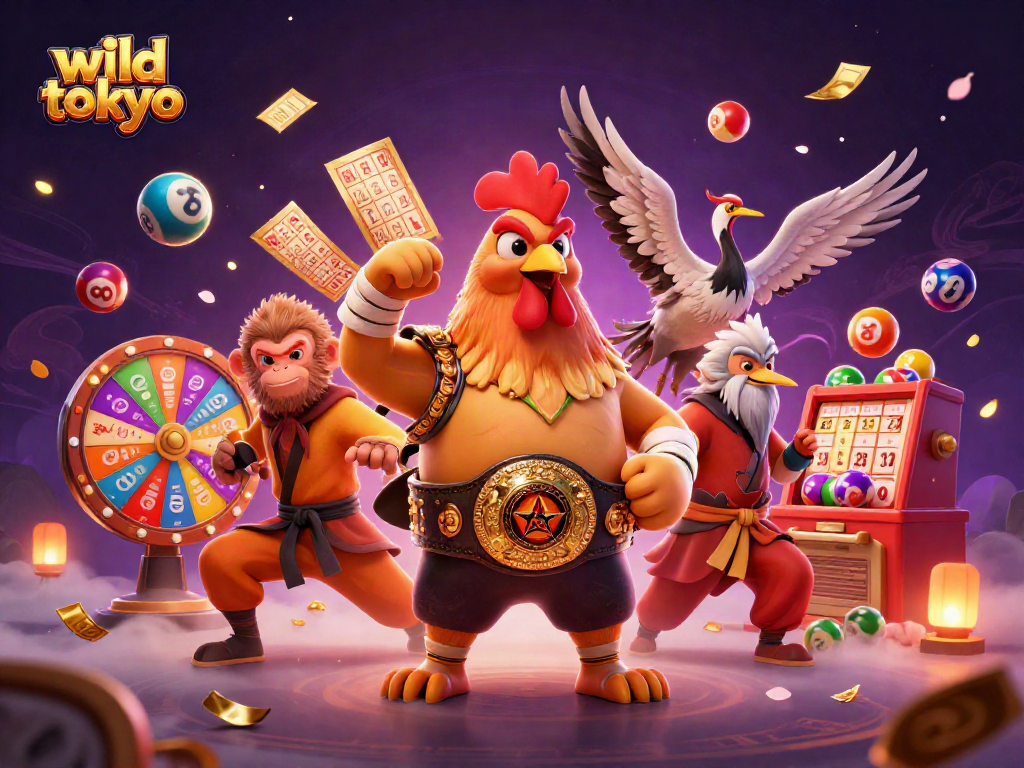 Experience exciting thrills in wild tokyo with vibrant characters and dynamic casino elements.