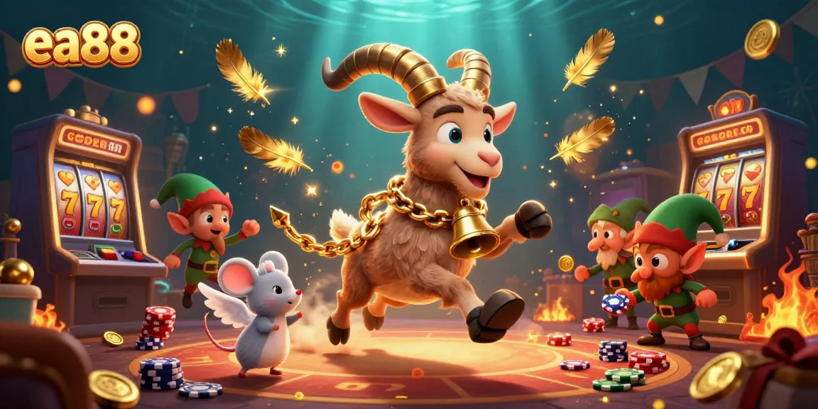 Join the festive chaos at the ea88 casino with gremlins stealing chips and Krampus running the show!