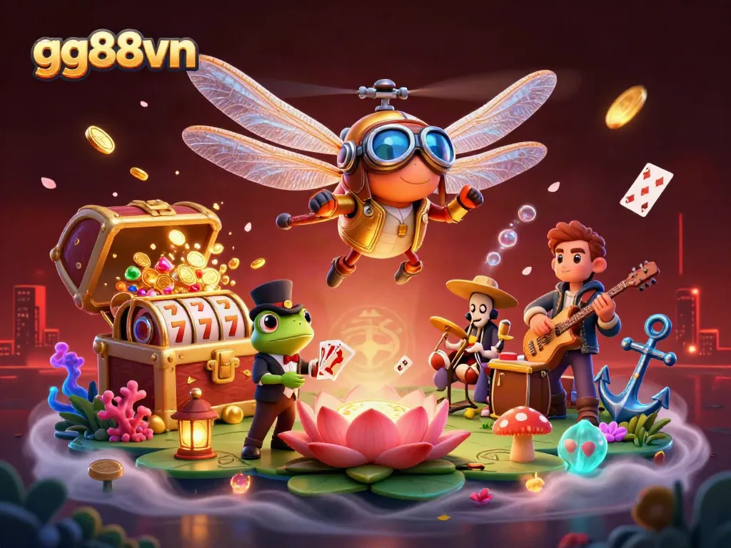 Experience the vibrant gg88vn casino scene with exciting jackpot elements, immersive characters, and dynamic gameplay.