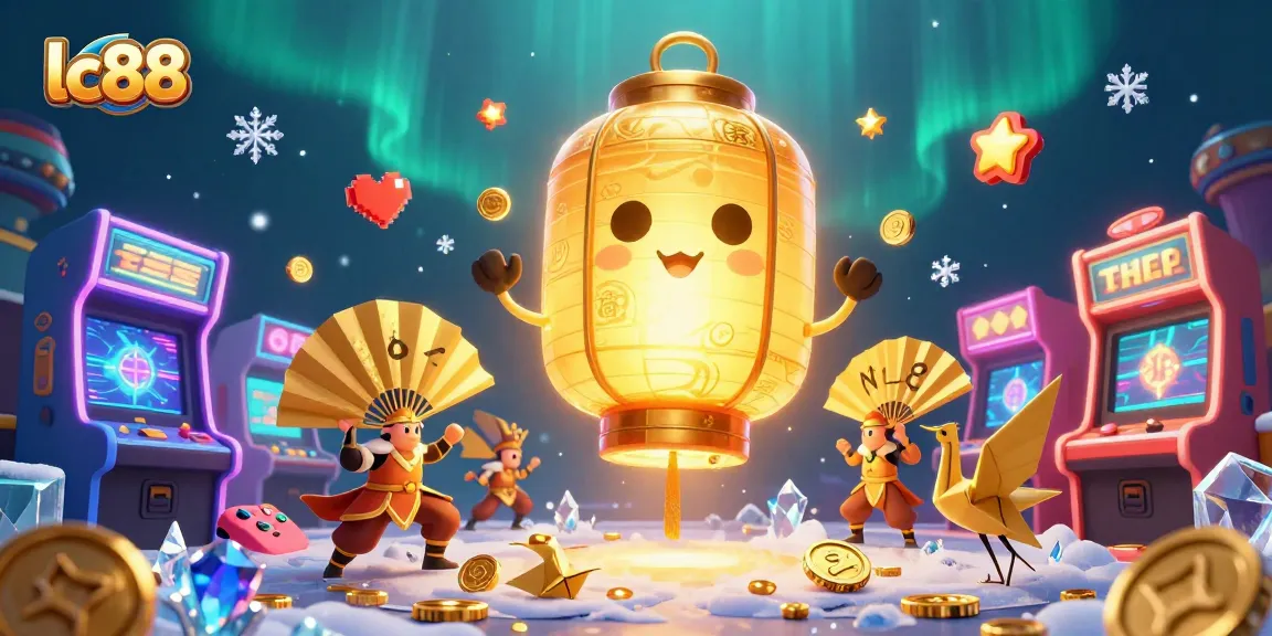 Experience winning moments with lc88 in this vibrant, detailed casino illustration.