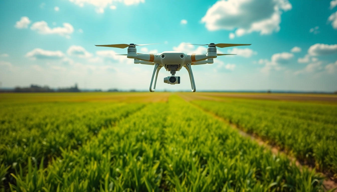 Droni multispettrale monitorano la salute delle coltivazioni agricole, evidenziando variazioni nei colori vegetali.
