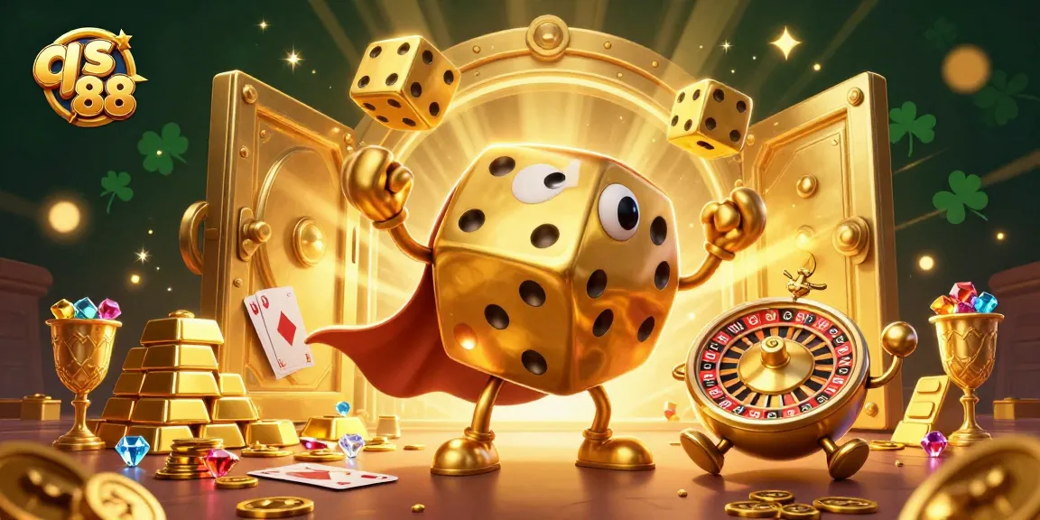 Experience thrilling wins with qs 88 in a vibrant casino atmosphere filled with golden treasures and games.