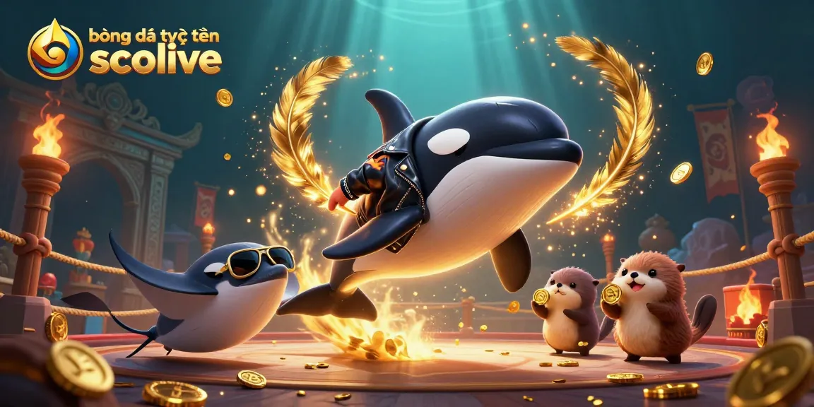 bóng đá trực tuyến socolive showcases a dynamic 3D character scene with vibrant gambling elements