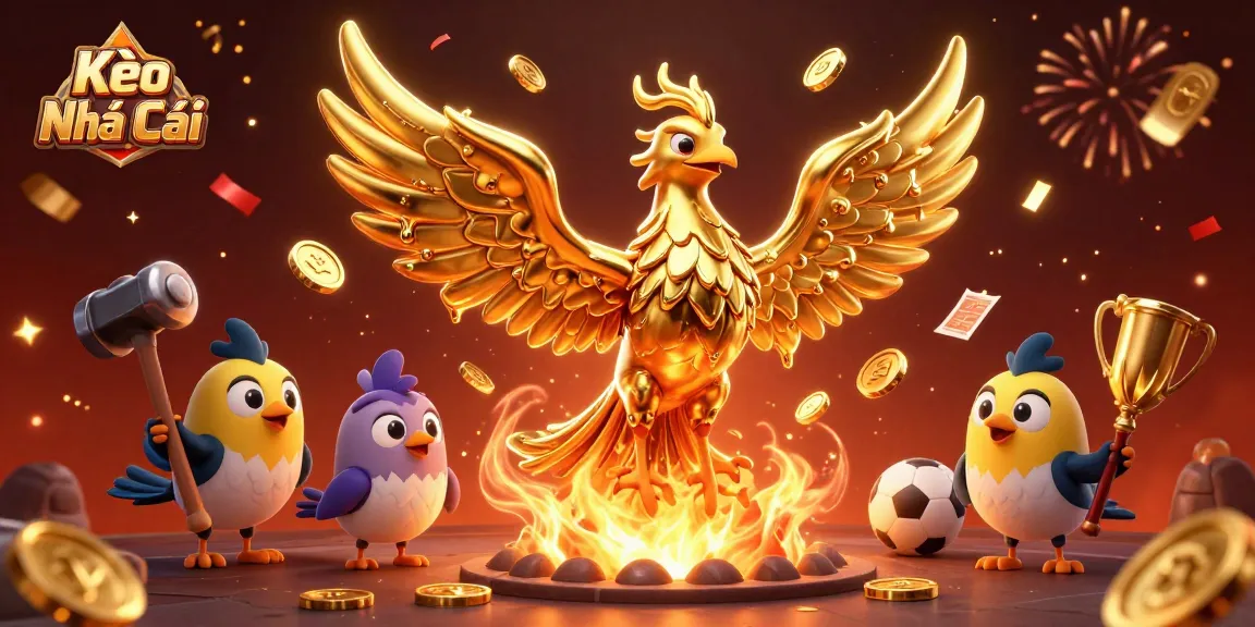 Kèo Nhà Cái delivers thrilling sports betting excitement with a dynamic phoenix and betting elements.