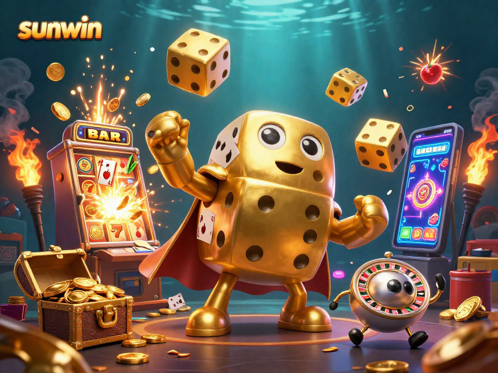 Experience thrilling casino action with sunwin's golden dice and jackpot excitement!