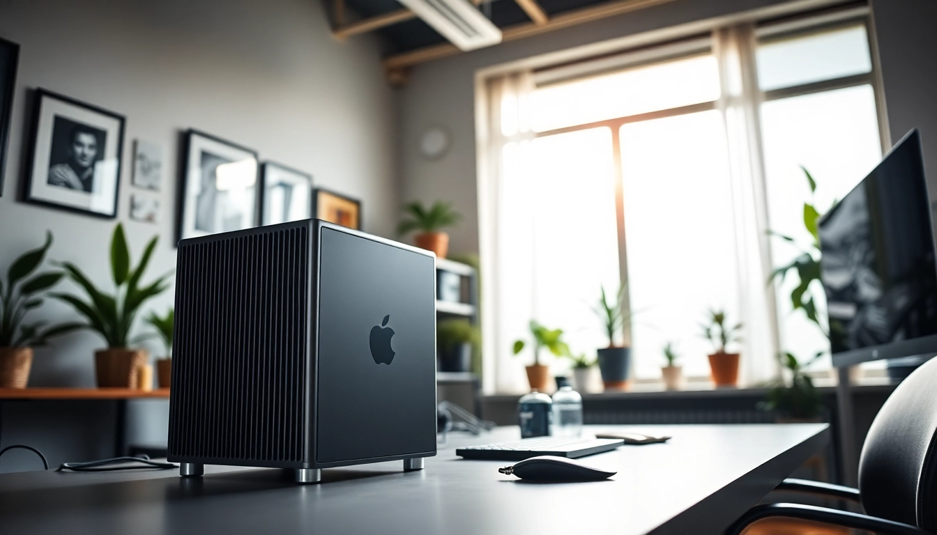 Mejora tu productividad con la Computadora Mac Pro en un entorno de trabajo moderno.