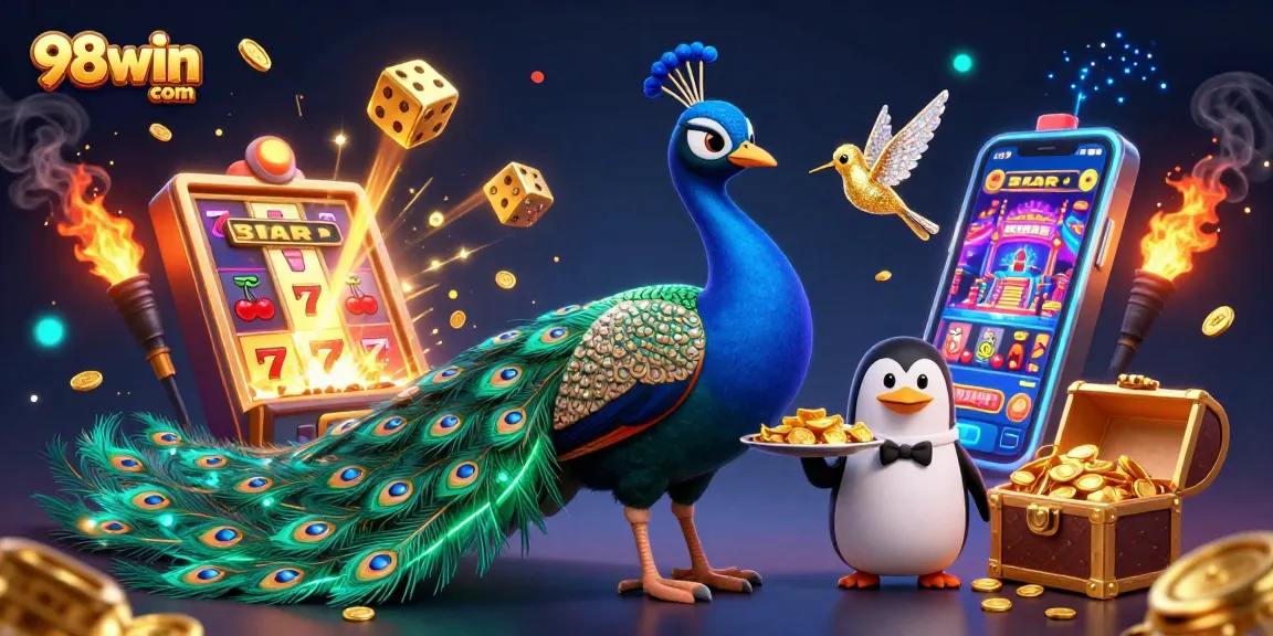 Engage with vibrant casino excitement at 98win com featuring dynamic slot games and colorful characters.