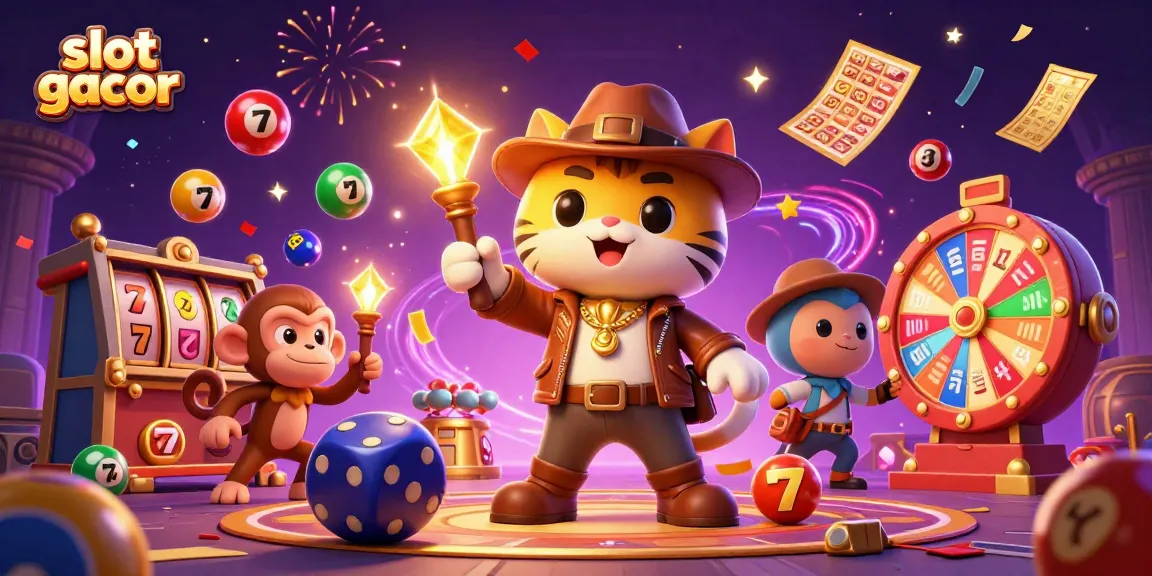 Slot gacor menarik pemain dengan karakter petualang yang menemukan artefak kasino emas.
