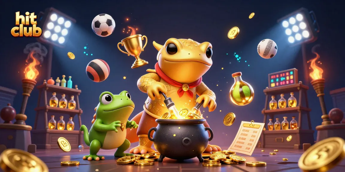 Join the action at hit club with a vibrant 3D illustration showcasing thrilling gaming elements and enchanting characters.